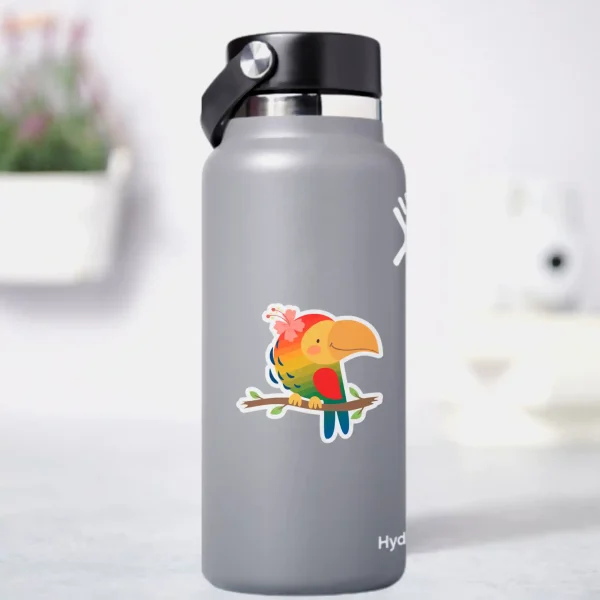 Red Parrot | Premium Quality Matt Vinyl Sticker